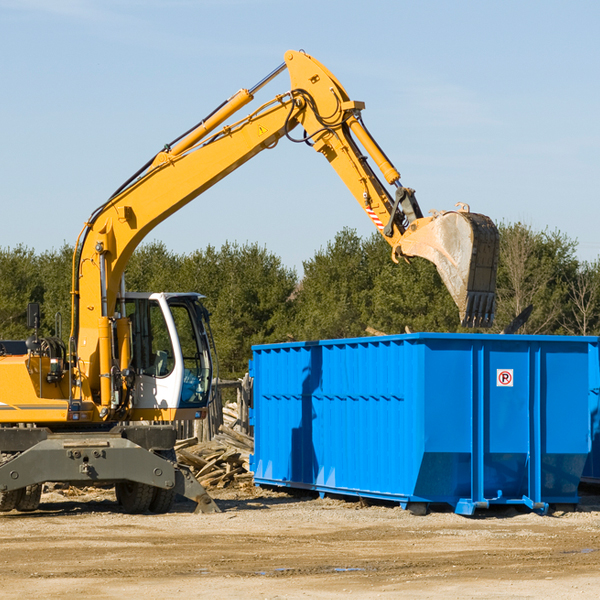 are there any restrictions on where a residential dumpster can be placed in Chatmoss VA